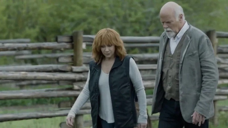 Reba McEntire and Rex Linn in The Hammer