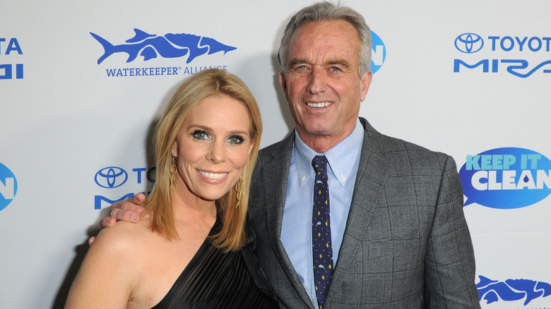 Cheryl Hines and RFK Jr. smiling