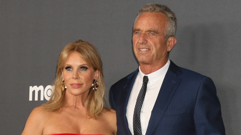 Cheryl Hines and RFK Jr. at a red carpet event