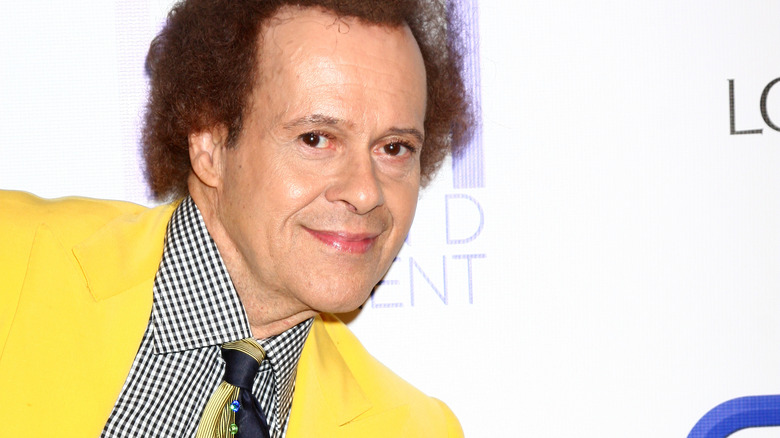 Richard Simmons wearing yellow