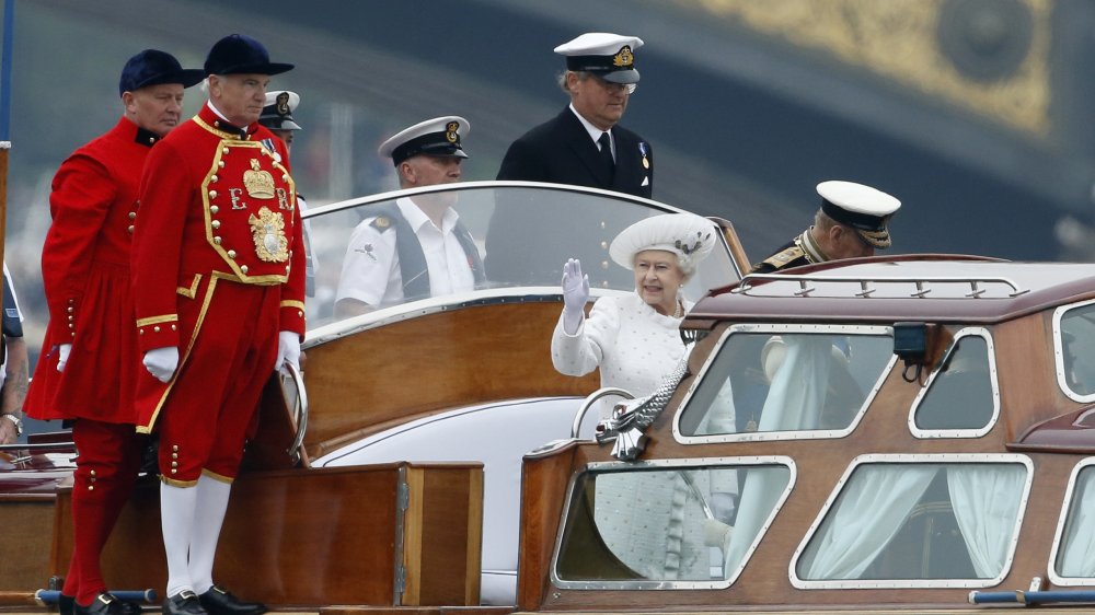 Queen Elizabeth II with Royal Watermen