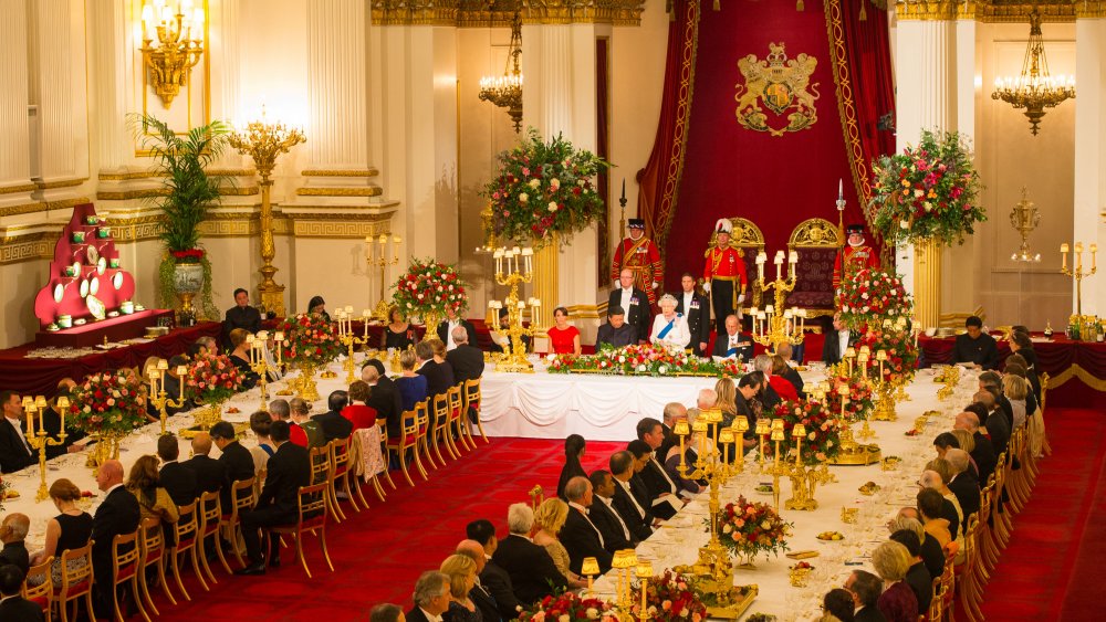 Royal banquet with Queen Elizabeth II