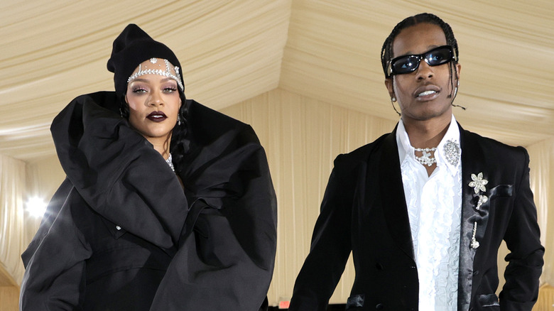 Rihanna and A$AP Rocky attend the Met Gala together