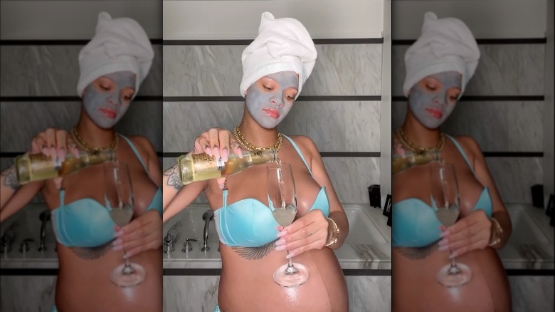 Rihanna self-care routine on Instagram