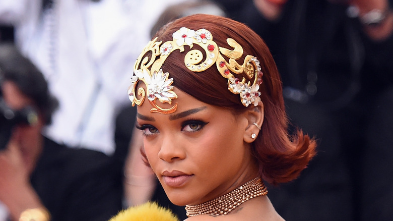 Rihanna at the Met Gala in 2015