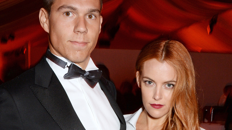 Ben Smith-Petersen and Riley Keough at party