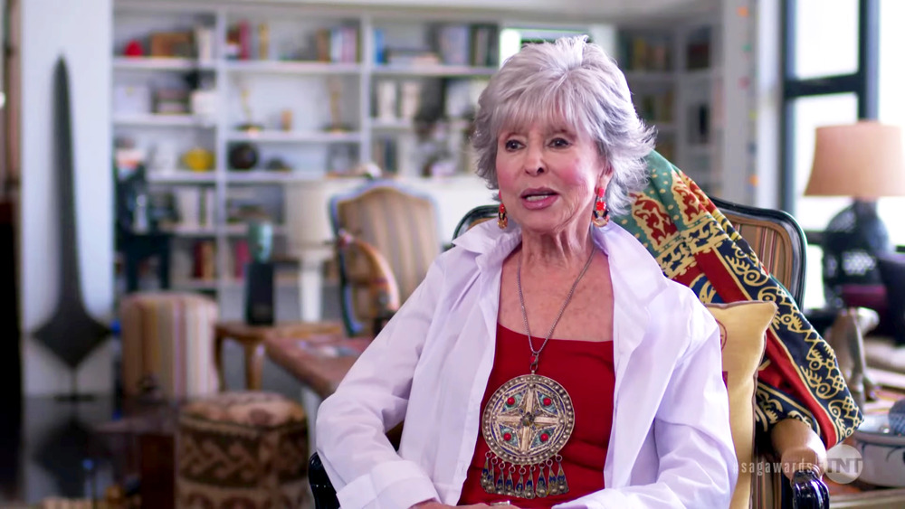 Rita Moreno speaking in interview