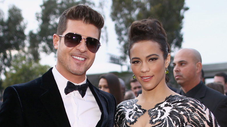 Robin Thicke and Paula Patton