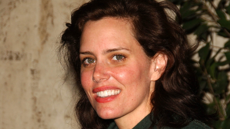 Ione Skye smiling at event