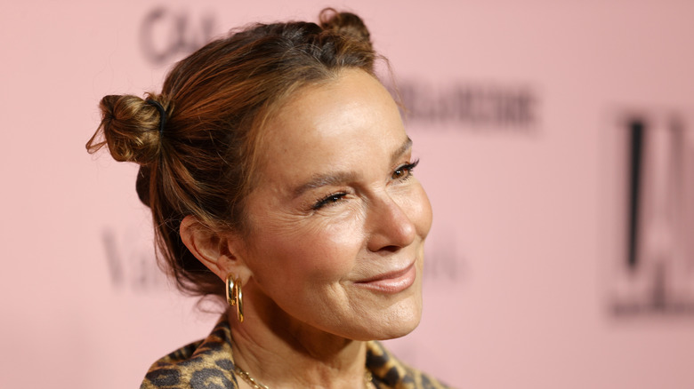 Jennifer Grey smiling at event