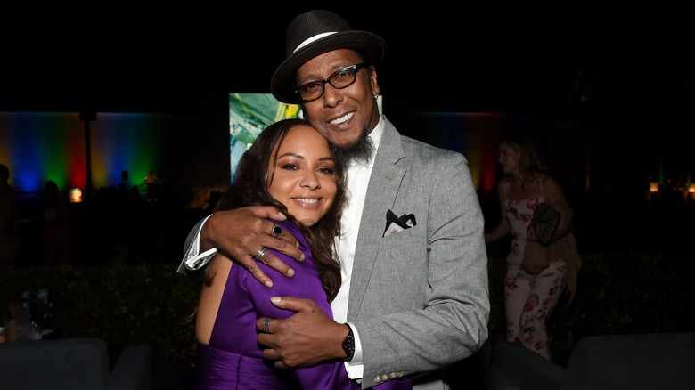 Ron Cephas Jones and Jasmine Cephas Jones hugging