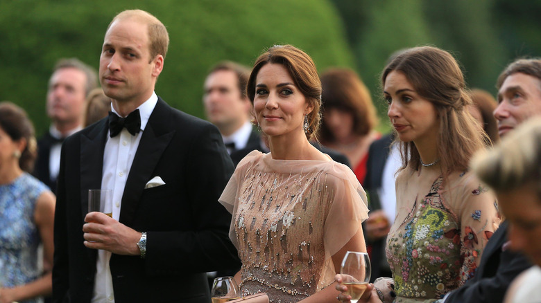 Prince william, kate middleton, and Rose Hanbury