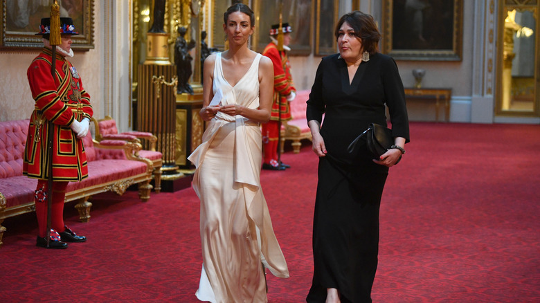 Rose Hanbury pictured with Daily Mail columnist Sarah Vine