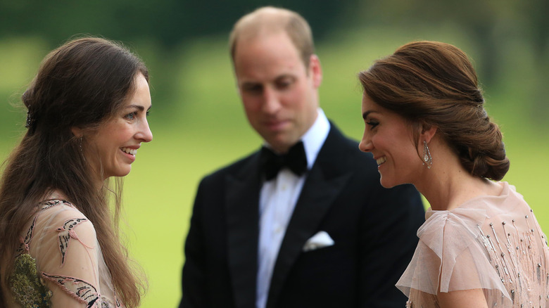 Kate Middleton, Rose Hanbury, and Prince William at an event 