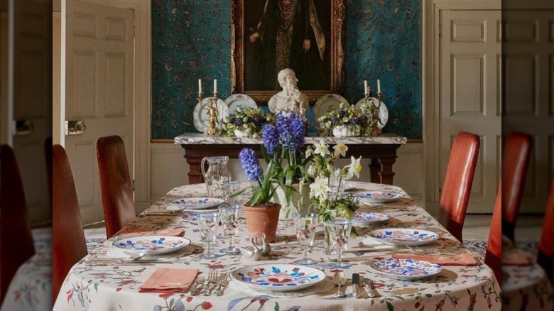 Table setting collaboration with Houghton Hall 