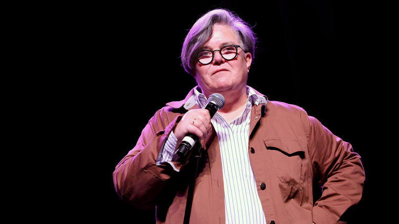 Rosie O'Donnell performing 