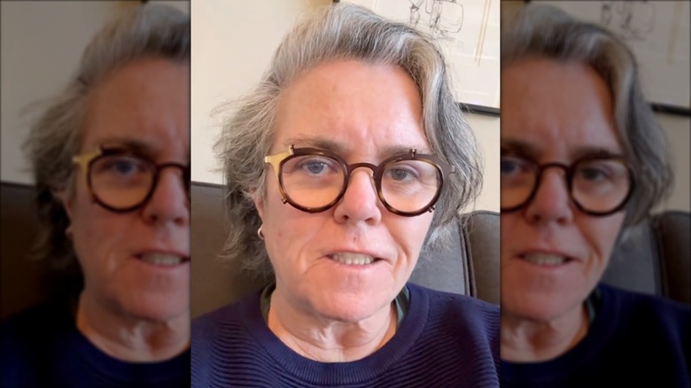 Rosie O'Donnell appearing via TikTok