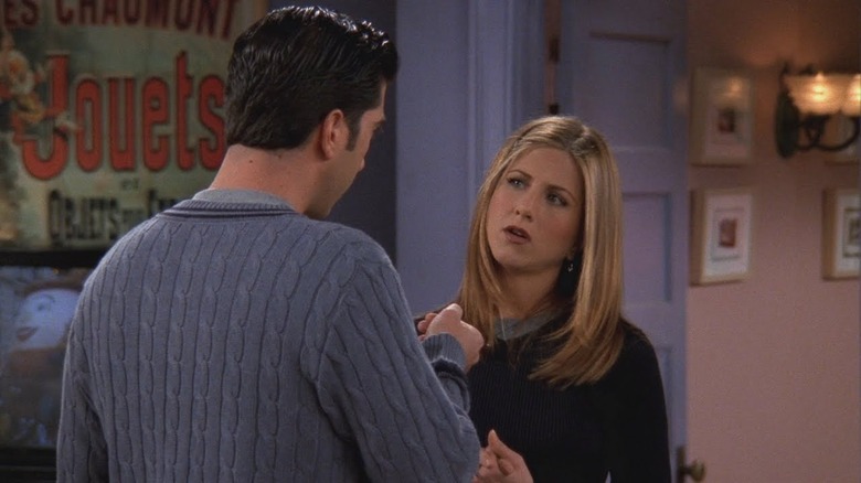 Ross and Rachel arguing