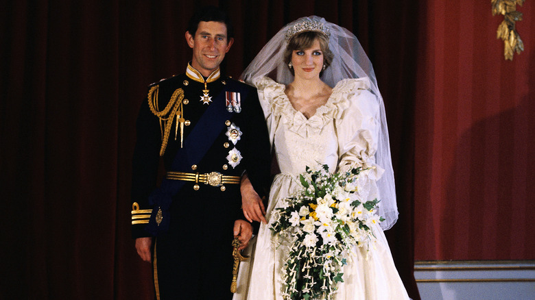 Prince Charles and Princess Diana on their wedding day. 