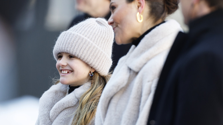 Princess Estelle of Sweden smiling