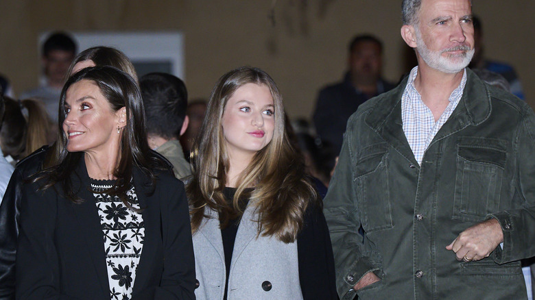 Princess Leonor of Spain with parents