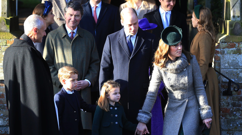 The royal family at Sandringham 