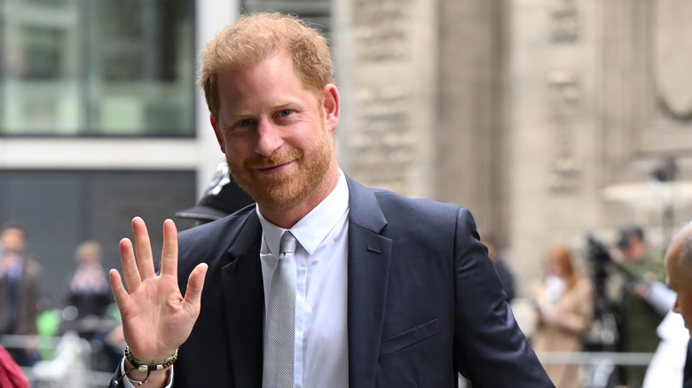 Prince Harry waving