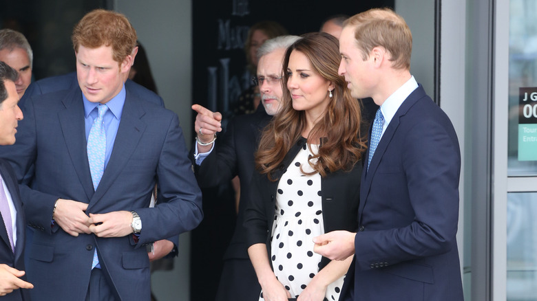 Prince Harry, Kate Middleton, and Prince William 