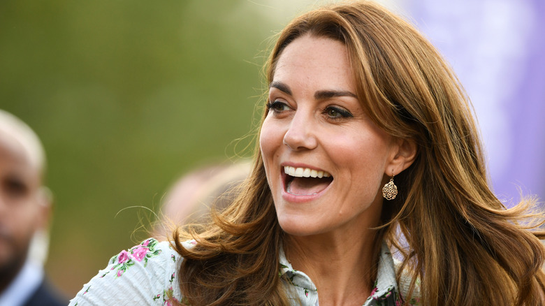 Kate Middleton smiling outdoors