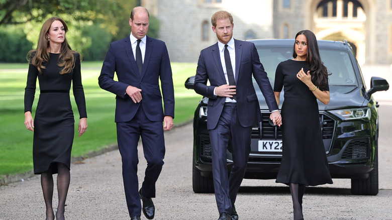 Harry and Meghan with Kate and William at Windsor 