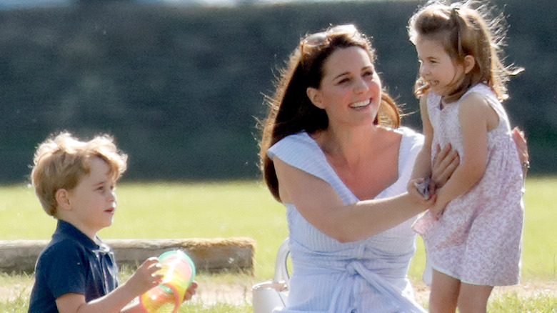 Kate Middleton with Prince George and Princess Charlotte
