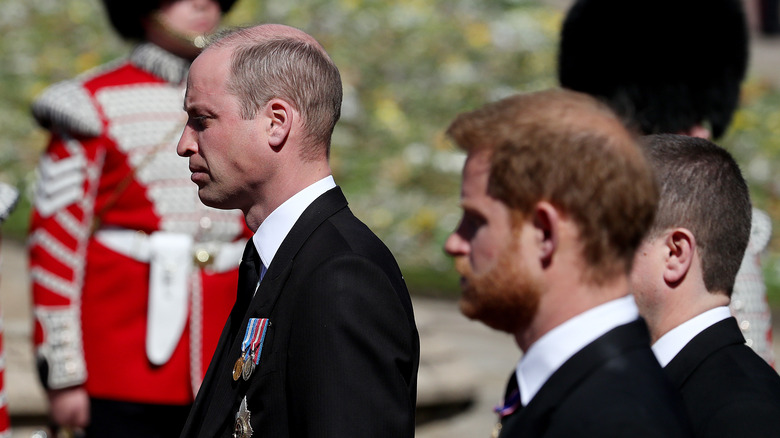 Prince William and Prince Harry standing together