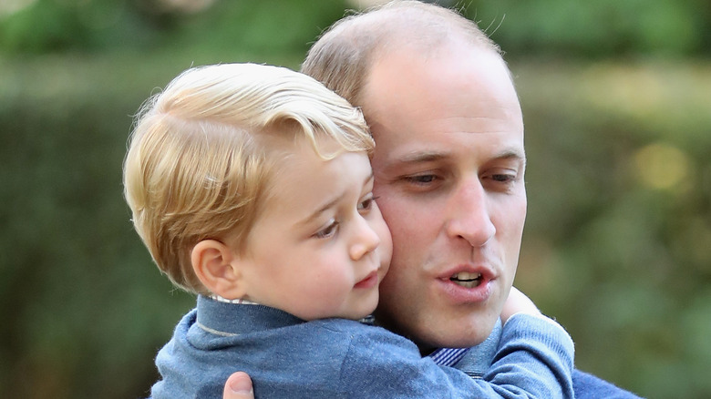 Prince William with son Prince George.