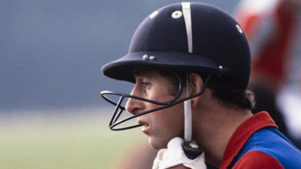 Prince Charles playing polo