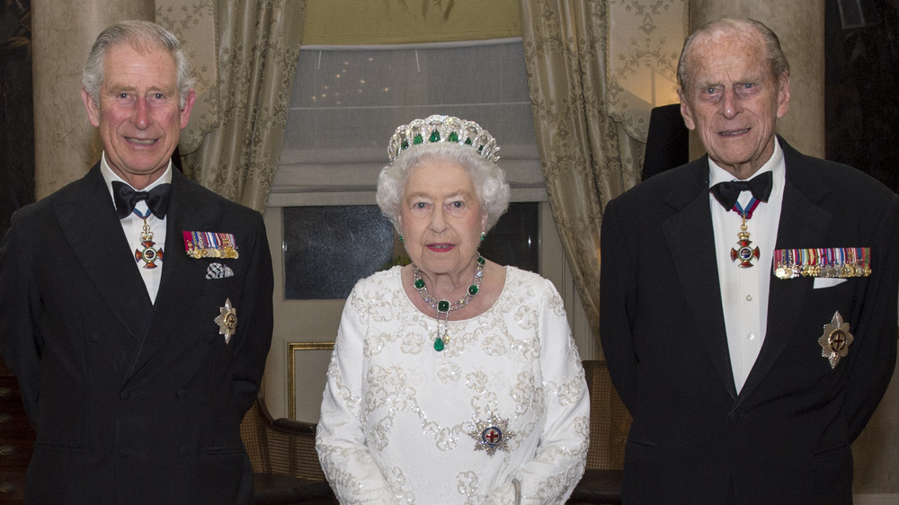 Elizabeth with Charles and Philip