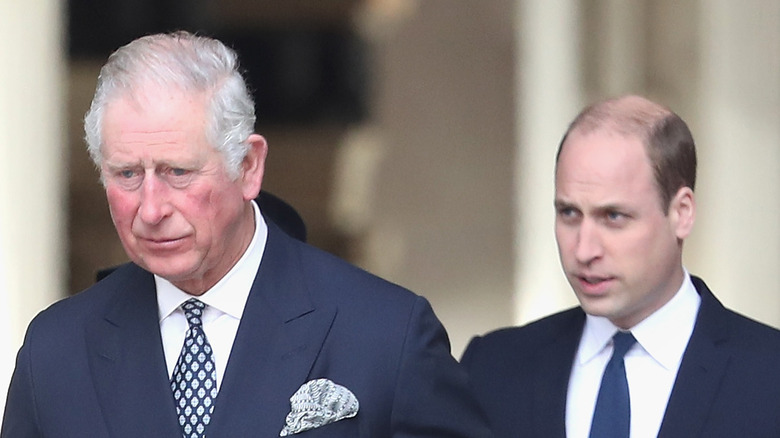 Prince Charles and son Prince William