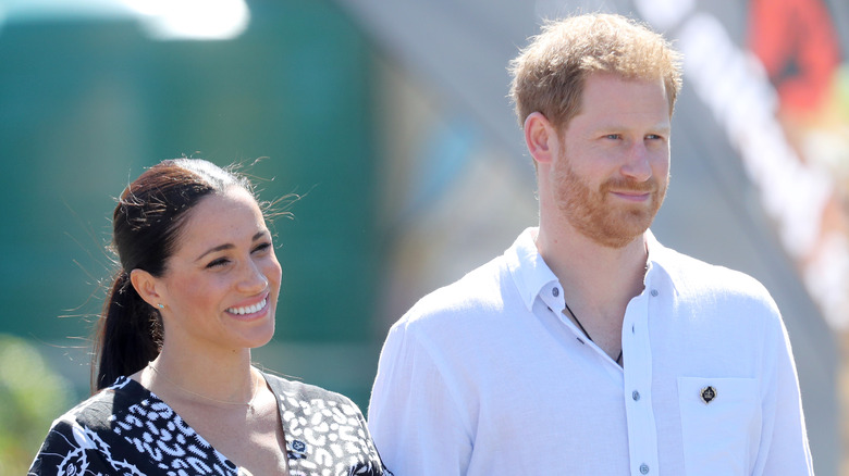 Meghan Markle and Prince Harry smiling