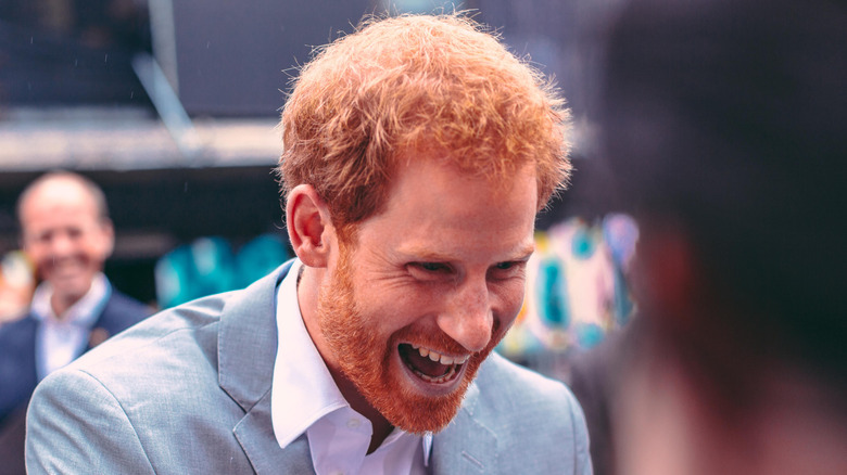 Prince Harry laughing