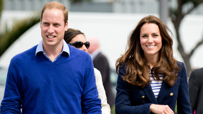 Prince William and Kate Middleton at an event. 