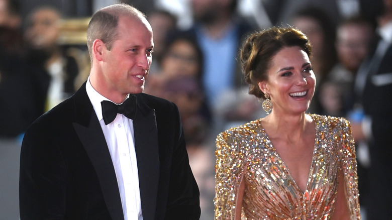 Prince William and Kate Middleton on the red carpet