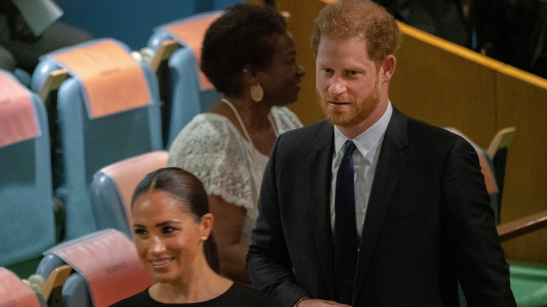 Meghan Markle and Prince Harry at UN