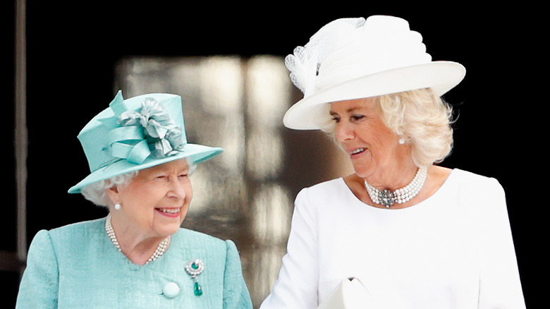 Queen Elizabeth and Camilla Parker Bowles