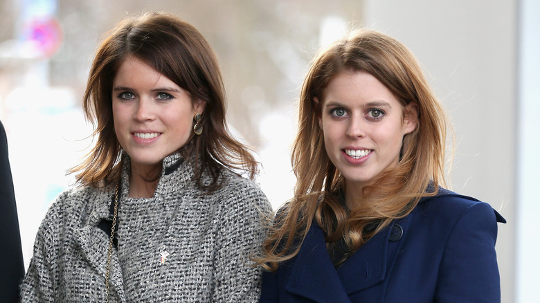Beatrice and Eugenie smiling 