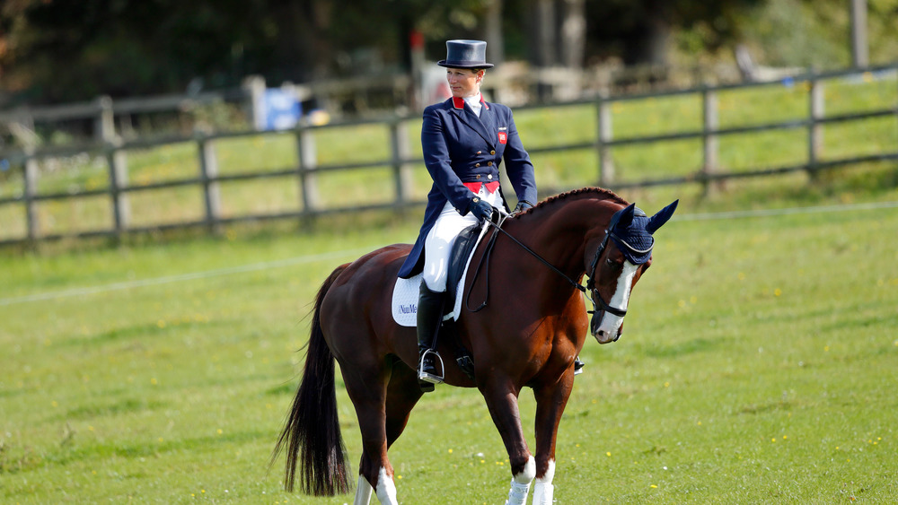 Zara Phillips riding a horse