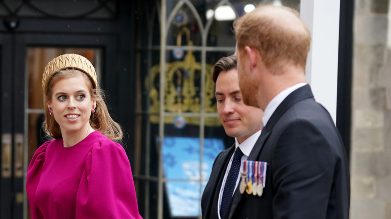 Princess Beatrice smiles