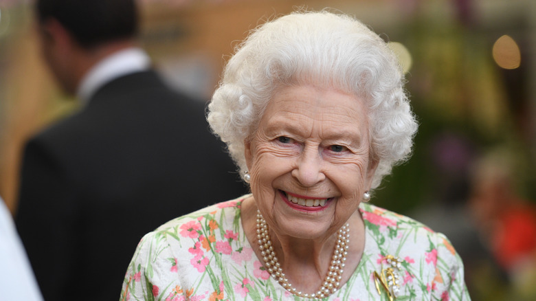 Queen Elizabeth II smiles