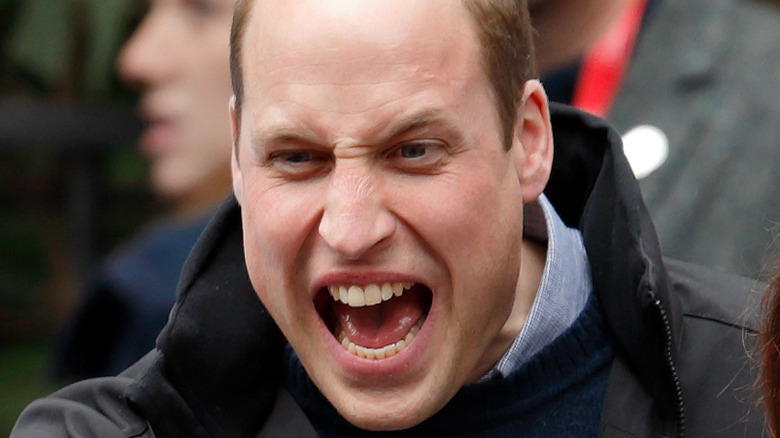 Prince William shouting 