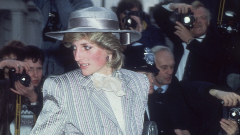 Princess Diana with paparazzi