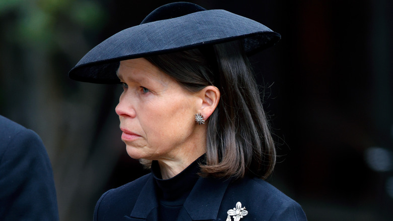 Lady Sarah Chatto attends Queen's memorial