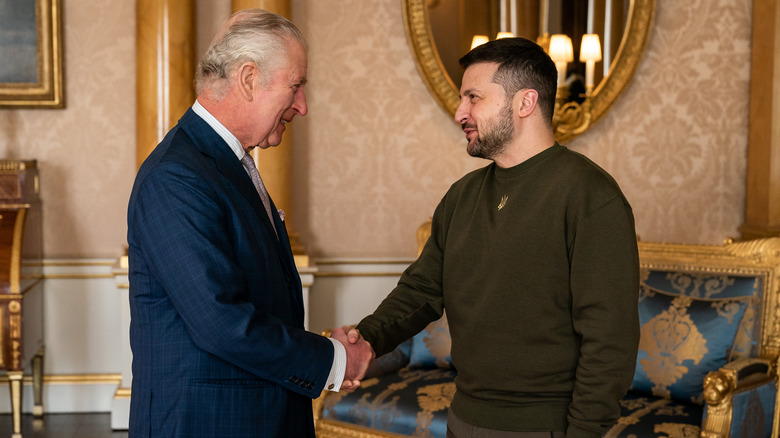 King Charles meeting Volodymyr Zelenskyy